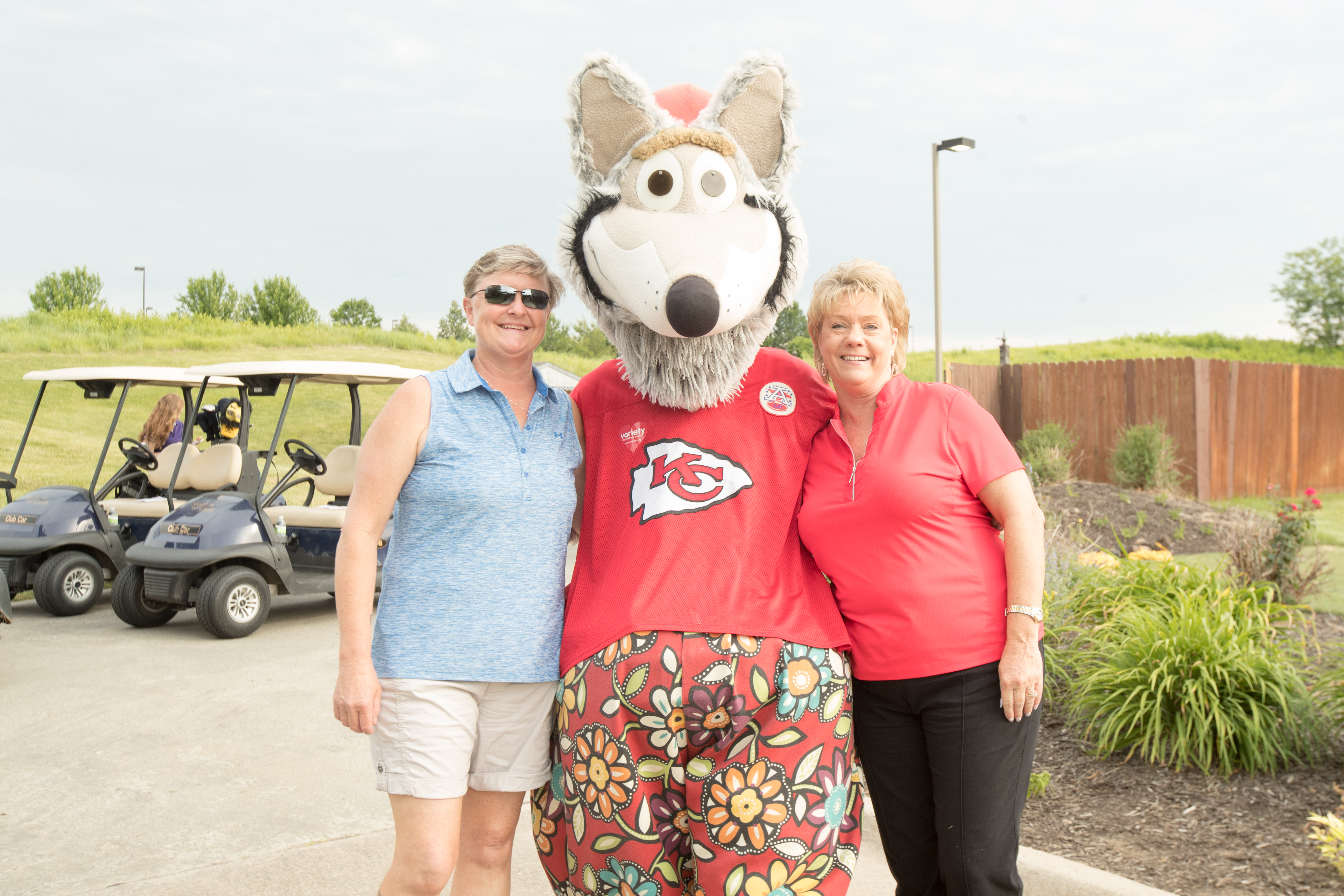 KC Wolf with tournament attendees