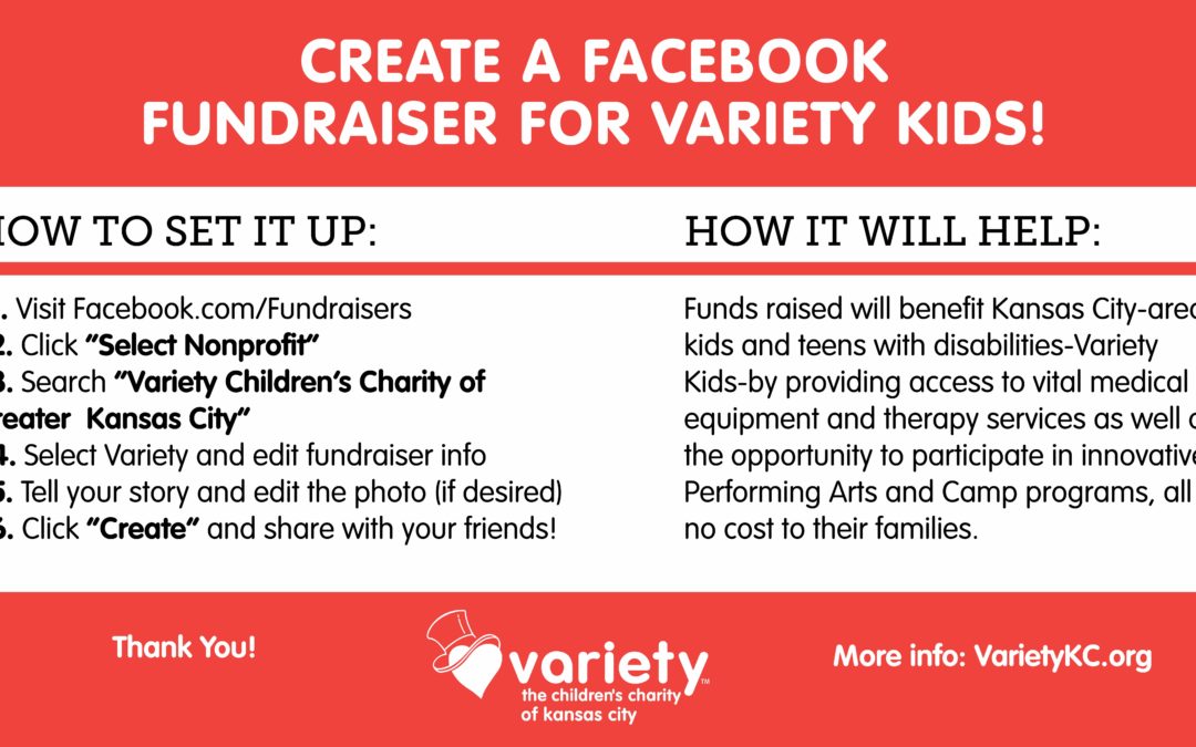 How to Create a Facebook Birthday Fundraiser helping Variety Kids!