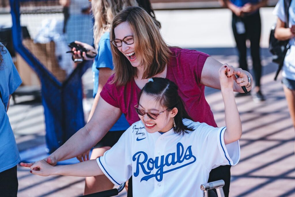 KANSAS CITY, MO - Jun 14: Images from the Variety Youth Fantasy Camp held at the little K in Kauffman Stadium on Monday June 14, 2021, in Kansas City, Mo (Photo by Jason Hanna/Kansas City Royals)