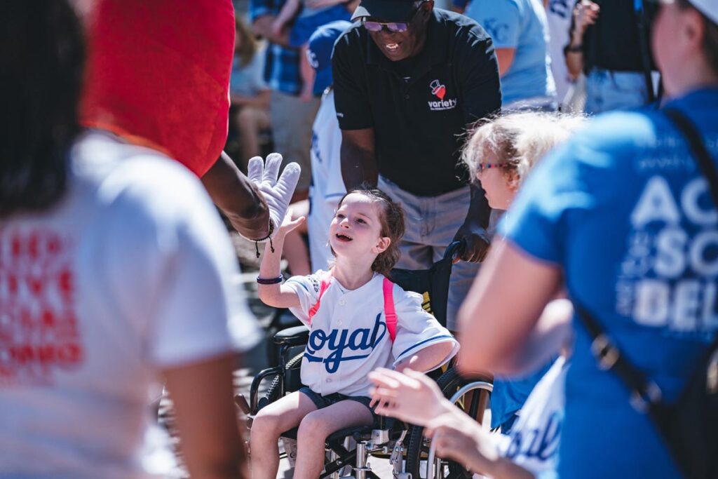 KANSAS CITY, MO - Jun 14: Images from the Variety Youth Fantasy Camp held at the little K in Kauffman Stadium on Monday June 14, 2021, in Kansas City, Mo (Photo by Jason Hanna/Kansas City Royals)