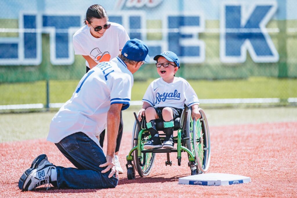 KANSAS CITY, MO - Jun 14: Images from the Variety Youth Fantasy Camp held at the little K in Kauffman Stadium on Monday June 14, 2021, in Kansas City, Mo (Photo by Jason Hanna/Kansas City Royals)