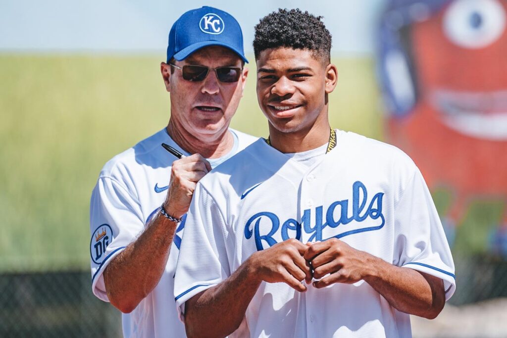 KANSAS CITY, MO - Jun 14: Images from the Variety Youth Fantasy Camp held at the little K in Kauffman Stadium on Monday June 14, 2021, in Kansas City, Mo (Photo by Jason Hanna/Kansas City Royals)