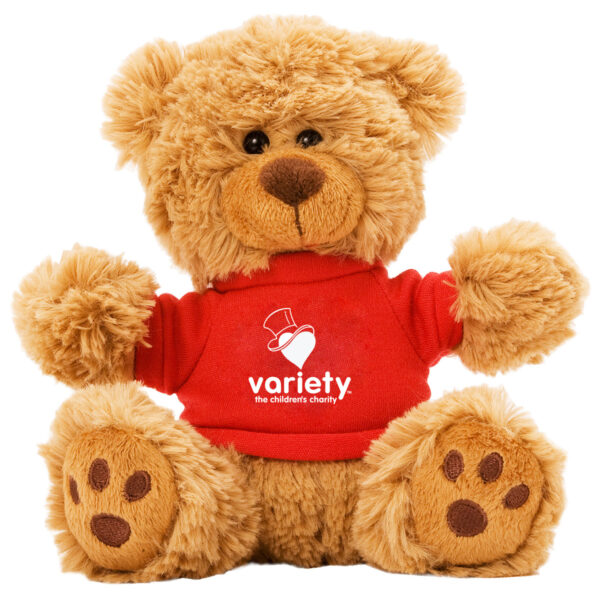 6" Plush Teddy Bear With Variety KC Logo T-Shirt